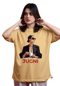 Premium Jugni Fashion Graphic Oversized T-Shirt for Women | 100% Cotton | 220 GSM | Tee Firm