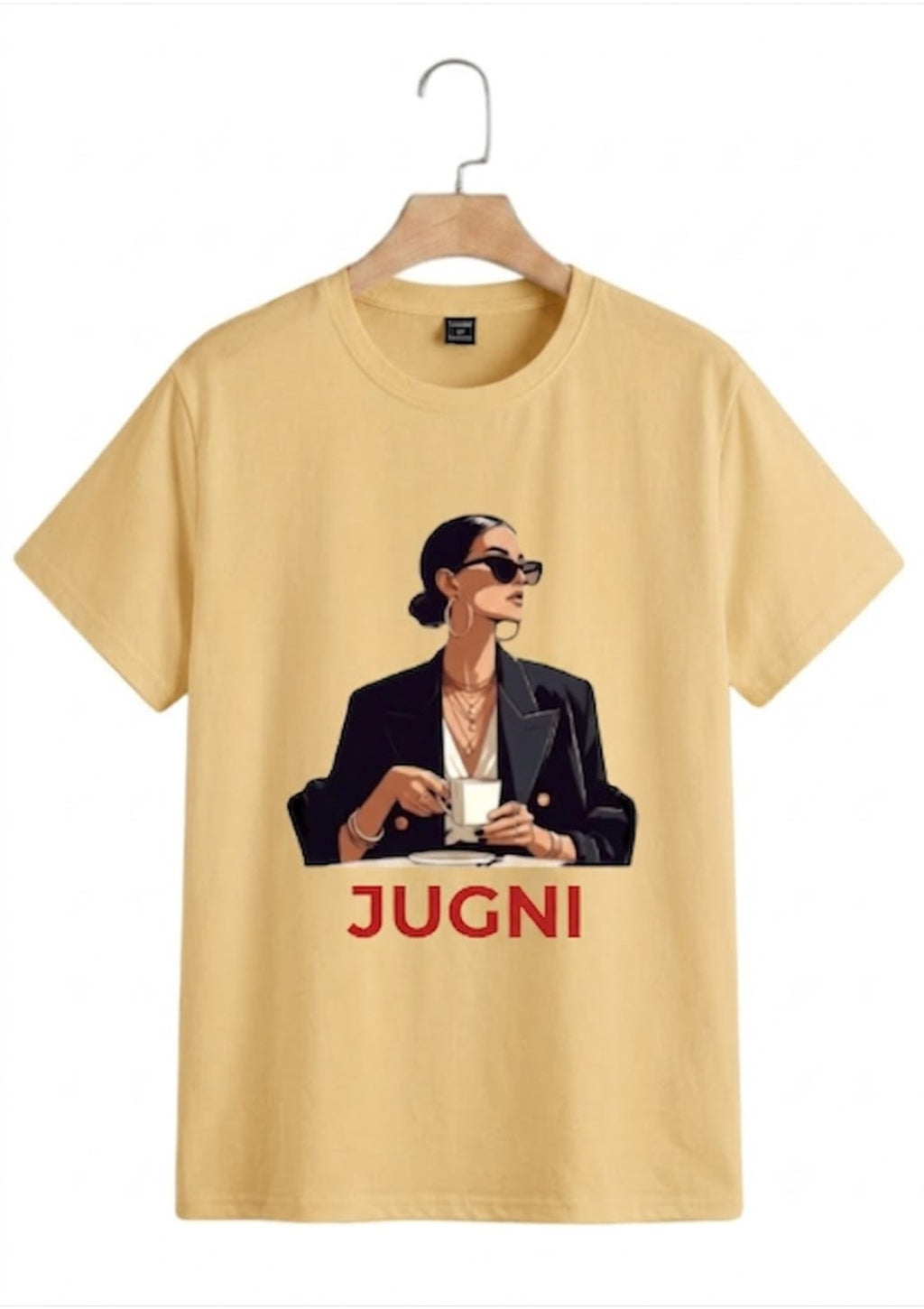Premium Jugni Fashion Graphic Oversized T-Shirt for Women | 100% Cotton | 220 GSM | Tee Firm