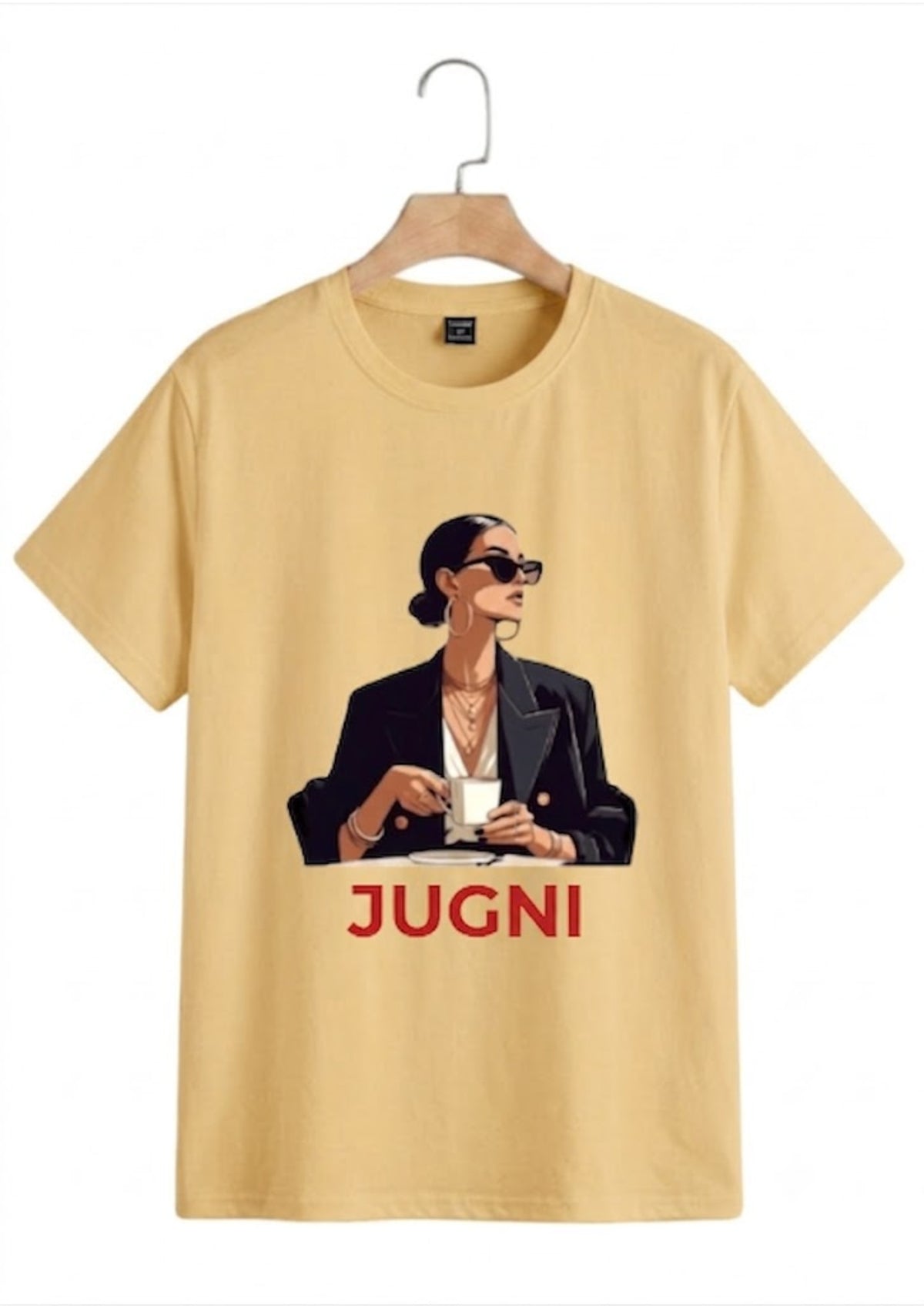 Premium Jugni Fashion Graphic Oversized T-Shirt for Women | 100% Cotton | 220 GSM | Tee Firm
