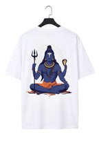 Premium Mahadev Back Print Oversized T-Shirt for Men | 100% Cotton | 220 GSM | Tee Firm