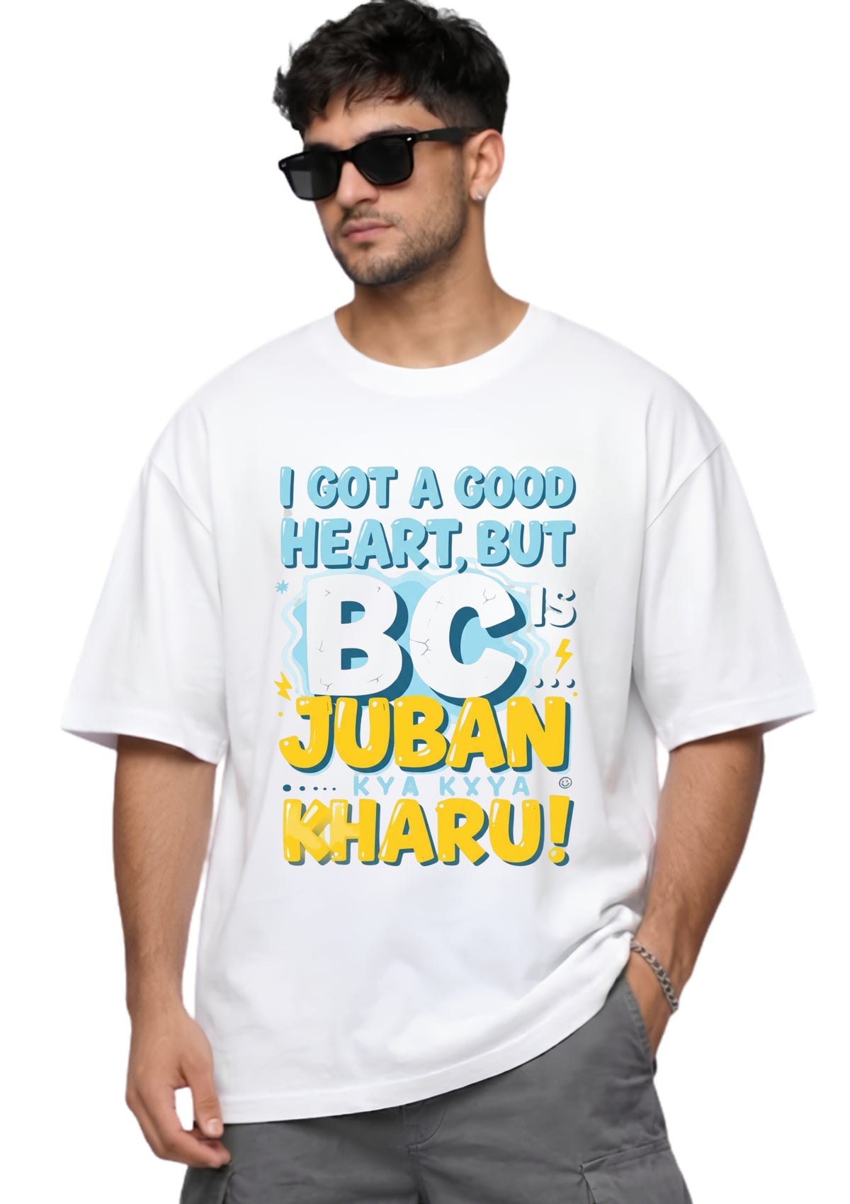 BC Juban Graphic Oversized T-Shirt for Men | 100% Cotton | 220 GSM | Tee Firm