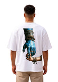 Premium Mahadev Blessing Back Print Oversized T-Shirt for Men | 100% Cotton | 220 GSM | Tee Firm