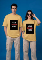 Custom Design Oversized T-Shirt | Front & Back Print | 220 GSM | 100% Cotton