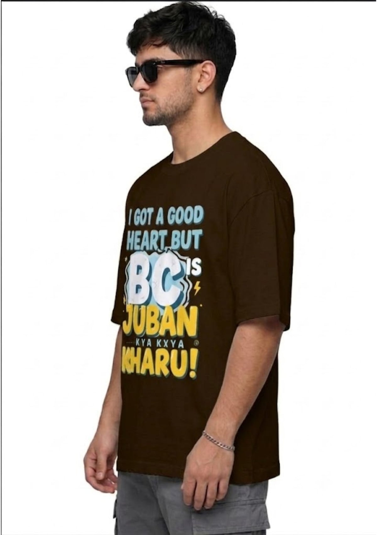 BC Juban Graphic Oversized T-Shirt for Men | 100% Cotton | 220 GSM | Tee Firm