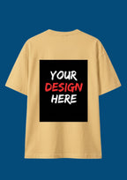 Custom Design Oversized T-Shirt | Front & Back Print | 220 GSM | 100% Cotton