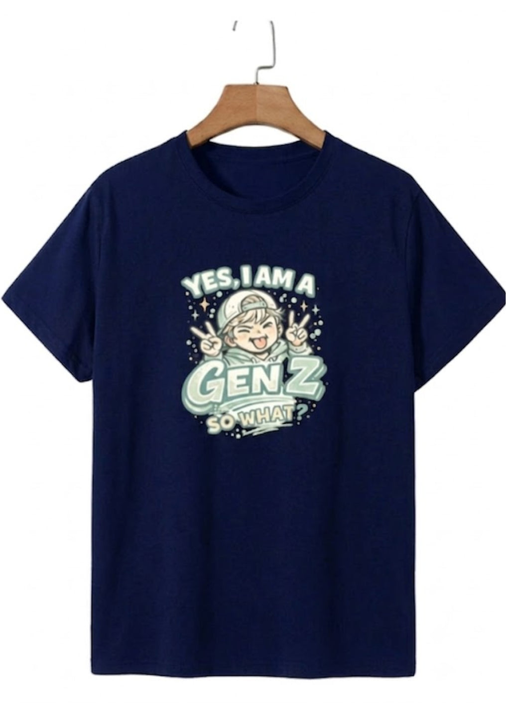 Gen Z Quote Graphic Regular T-Shirt for Men | 100% Cotton | 180 GSM | Tee Firm