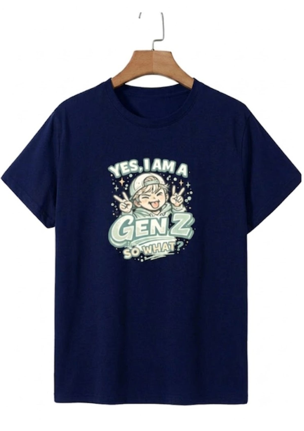 Gen Z Quote Graphic Regular T-Shirt for Men | 100% Cotton | 180 GSM | Tee Firm