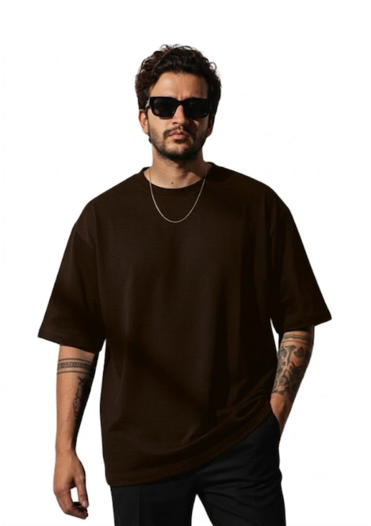 Colorful Owl Graphic Oversized T-Shirt for Men | 100% Cotton | 220 GSM | Tee Firm