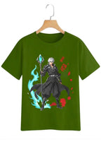 Anime Warrior Graphic Oversized T-Shirt for Men | 100% Cotton | 220 GSM | Tee Firm