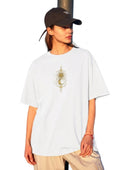 Celestial Sun & Moon Graphic Oversized T-Shirt for Women | 100% Cotton | 220 GSM | Tee Firm